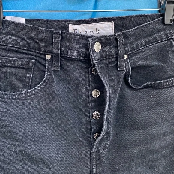 Frank & Eileen MONAGHAN Mom Jean Italian Vintage Denim Size: 28 Black Wash - Picture 6 of 16